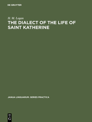 cover image of The dialect of the Life of Saint Katherine